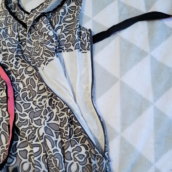 DOLCEZZA Feminine Floral Dress, Boho Cotton Designer Sundress, Size S - Picture 5 of 8